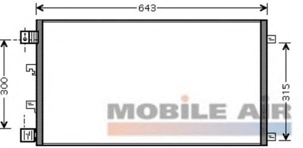 Radiador de aparelho de ar condicionado VAN Wezel 13005283 preço, a partir de 78,32 USD