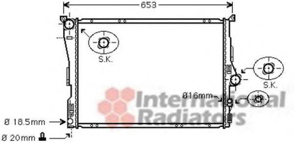 Compre 17113415693 BMW Radiador de esfriamento de motor