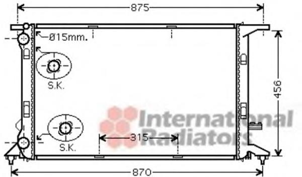 Radiador de esfriamento de motor VAN Wezel 03002292 preço, a partir de 153,96 USD