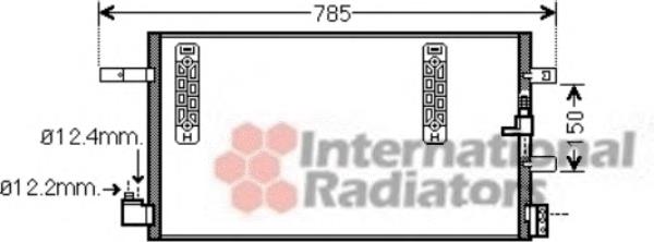 Radiador de aparelho de ar condicionado VAG 8K0260401L