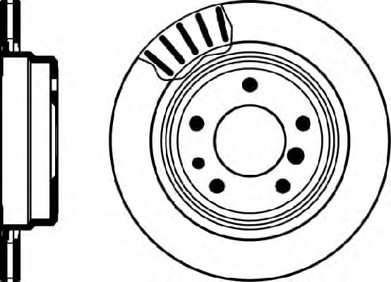 34211165265 BMW Disco do freio traseiro