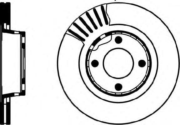 Disco do freio dianteiro VAG 8A0615301E preço, a partir de 57,85 USD