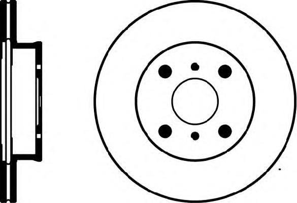 Disco do freio dianteiro 4351212330 Toyota