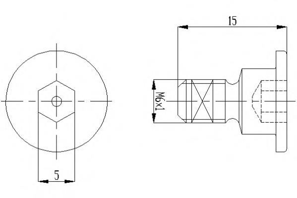 Parafuso do freio de disco Ssang Yong 2014210171 preço, a partir de 1,24 USD
