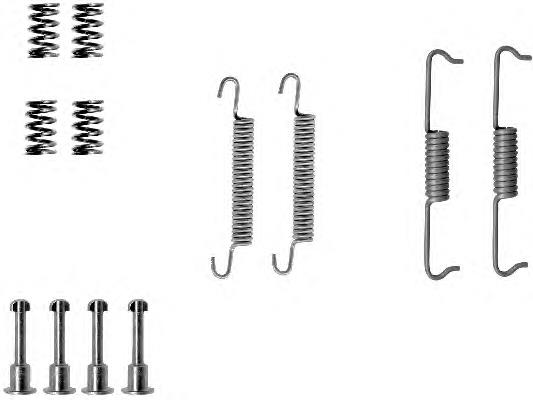 Kit de montagem das sapatas traseiras de tambor Mercedes A1644200720