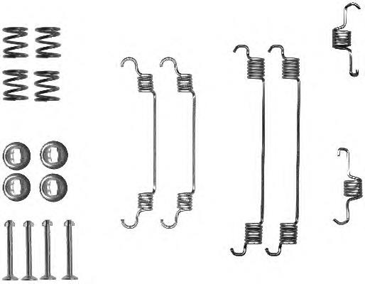 182546 Febi Kit de montagem das sapatas traseiras de tambor