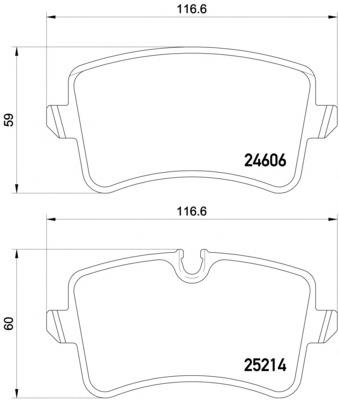 Compre 95B698451H VAG Sapatas do freio traseiras de disco