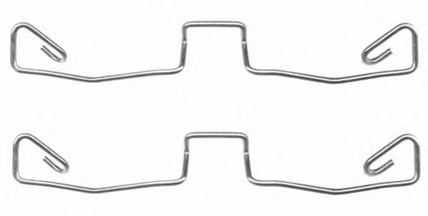 Compre 4B0615269 VAG Kit de molas de fixação de sapatas de disco dianteiras
