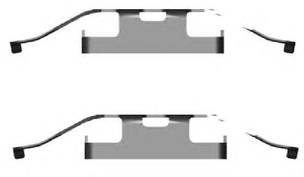 Compre 7L6615295 VAG Kit de molas de fixação de sapatas de disco traseiras