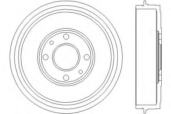 51816526 Fiat/Alfa/Lancia Tambor do freio traseiro