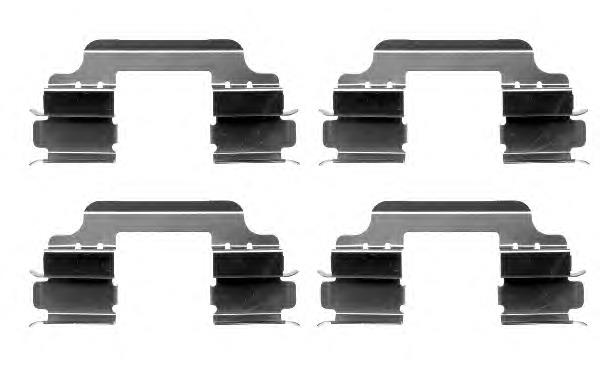 Kit de molas de fixação de sapatas de disco dianteiras 440832032R Renault (RVI)