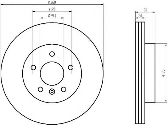 Compre SDB500193 Land Rover Disco do freio dianteiro