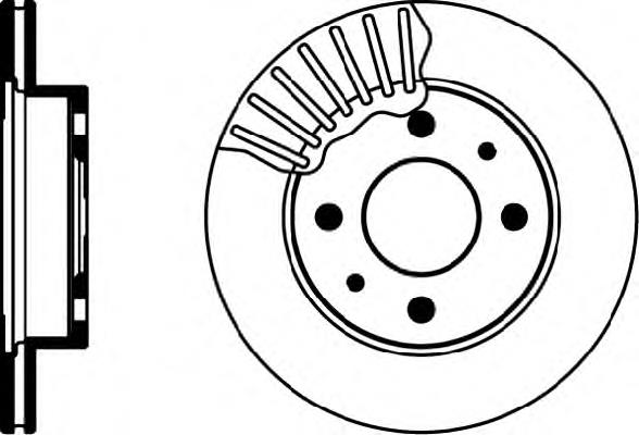 Disco do freio dianteiro 40206F4300 Nissan/Infiniti