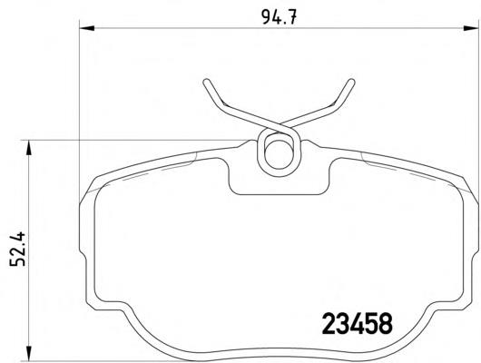 Sapatas do freio traseiras de disco SFP500130 Land Rover