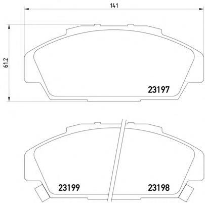 Sapatas do freio dianteiras de disco Honda 45022SM4G01 preço, a partir de 18,81 USD