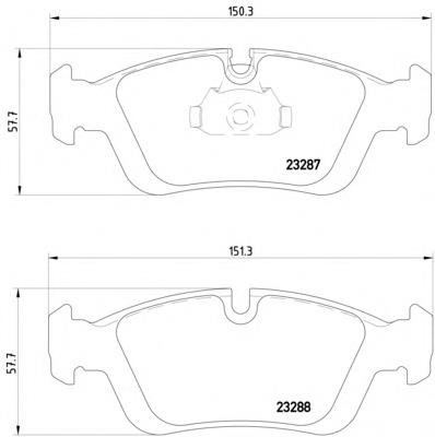 Sapatas do freio dianteiras de disco BMW 34112157571 preço, a partir de 27,01 USD