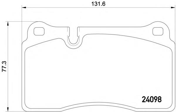 2409801 Textar Sapatas do freio dianteiras de disco
