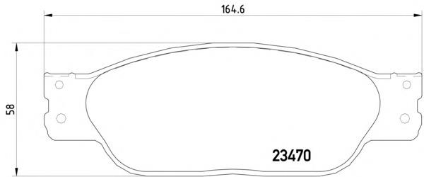 Sapatas do freio dianteiras de disco XR858178 Jaguar