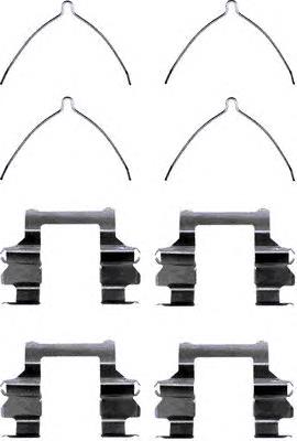 Kit de molas de fixação de sapatas de disco dianteiras Toyota Camry II V2
