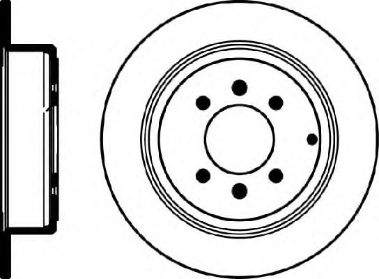 Disco do freio traseiro 1687778180 Peugeot/Citroen