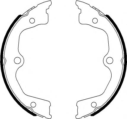 Compre 43053TL0G50 Honda Sapatas do freio de estacionamento