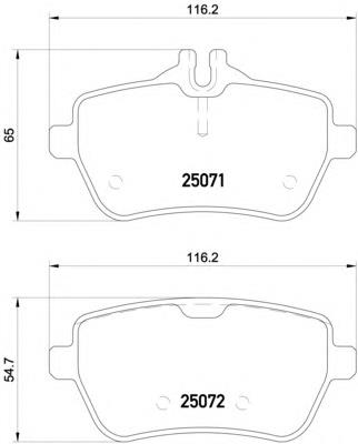 Sapatas do freio traseiras de disco Mercedes A0064209220 preço, a partir de 52,07 USD