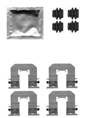 Kit de molas de fixação de sapatas de disco traseiras Hyundai/Kia 582460W000