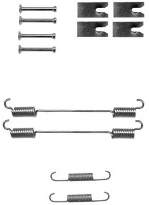 Kit de montagem das sapatas traseiras de tambor 0009947691 Fiat/Alfa/Lancia
