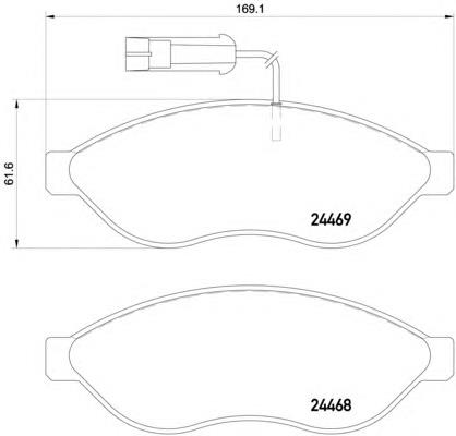 Compre 77366018 Fiat/Alfa/Lancia Sapatas do freio dianteiras de disco