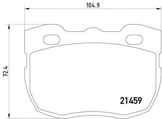Sapatas do freio dianteiras de disco SFP500180 Land Rover