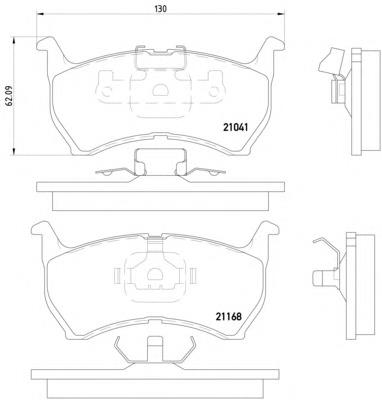 Compre G03049280B Mazda Sapatas do freio dianteiras de disco