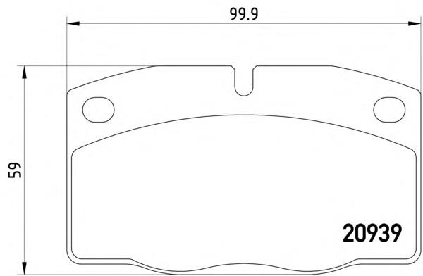 DP59011 Brembo Sapatas do freio dianteiras de disco