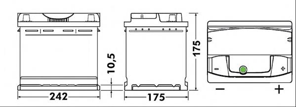 Bateria recarregável (PILHA) CA612 Exide