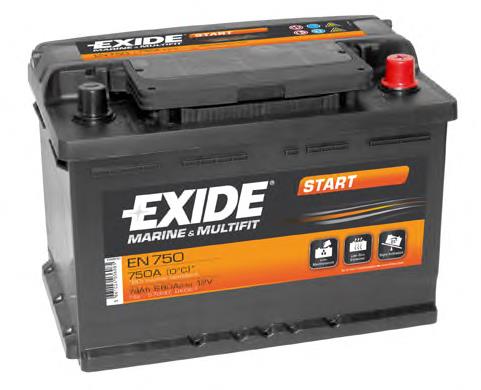 EN750 Exide Bateria recarregável (PILHA)