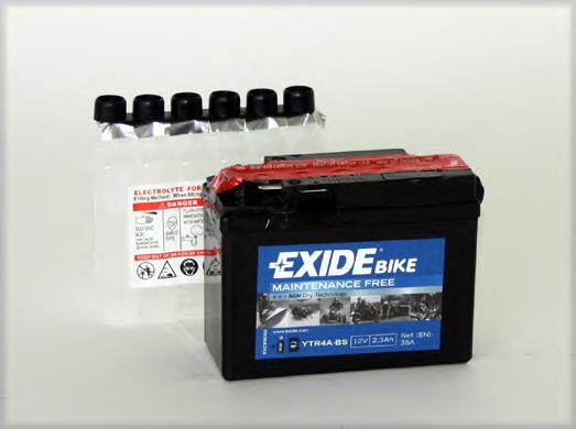 YTR4ABS Exide Bateria recarregável (PILHA)