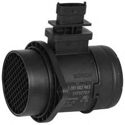0281002963 Fiat/Alfa/Lancia Sensor de fluxo (consumo) de ar, medidor de consumo M.A.F. - (Mass Airflow)
