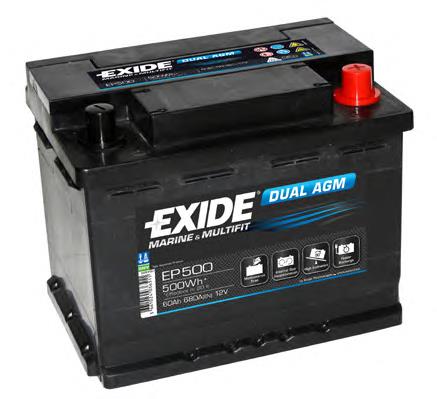 EP500 Exide Bateria recarregável (PILHA)