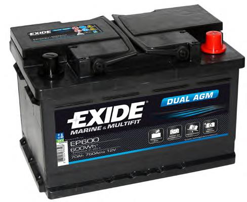 EP600 Exide Bateria recarregável (PILHA)