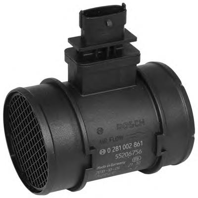 0281002861 Fiat/Alfa/Lancia Sensor de fluxo (consumo) de ar, medidor de consumo M.A.F. - (Mass Airflow)