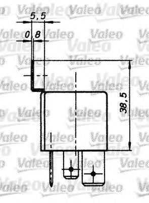 643828 VALEO Relê de aquecimento de vidro traseiro