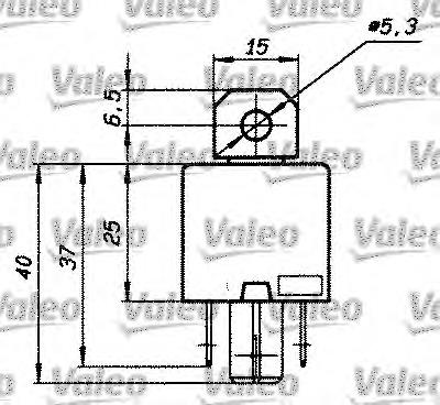 Relê de aquecimento de vidro traseiro VALEO 643828