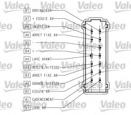 Comutador direito instalado na coluna da direção 251566 VALEO