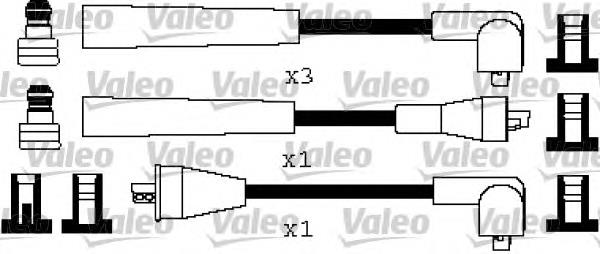 Fios de alta voltagem, kit Mitsubishi MD030938