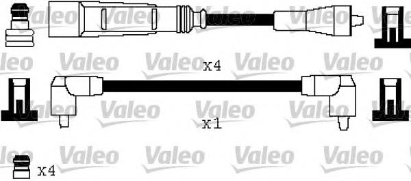 346333 VALEO Fios de alta voltagem, kit