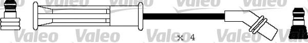 Fios de alta voltagem, kit 7198 NGK