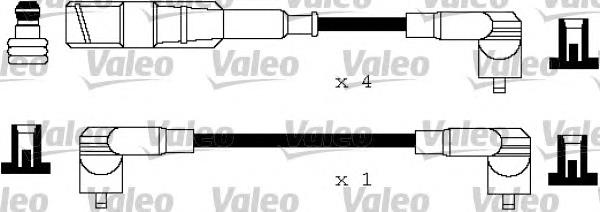 Fios de alta voltagem, kit N10204402 VAG