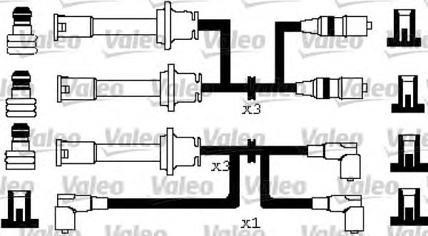 Fios de alta voltagem, kit NGK 0524