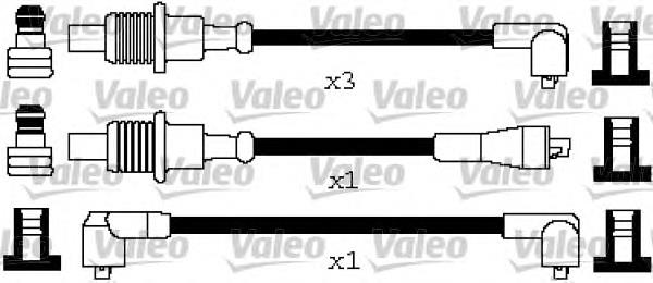 591 NGK Fios de alta voltagem, kit