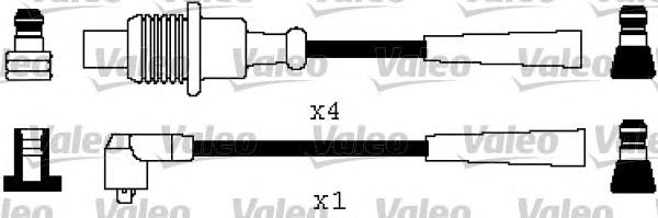 8495 NGK Fios de alta voltagem, kit