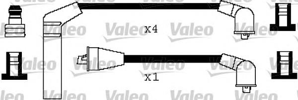 Fios de alta voltagem, kit NGK 710